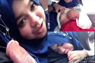 Bikin pacar puas ngisep kontol di dalam mobil