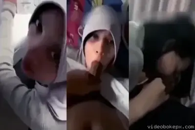Hijab Cantik Dipaksa Nyepong Kontol Gede Sampe Nangis